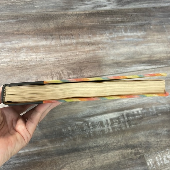 Diagonal Rainbow Fabric Decorative Coffee Table book - Picture 3 of 4